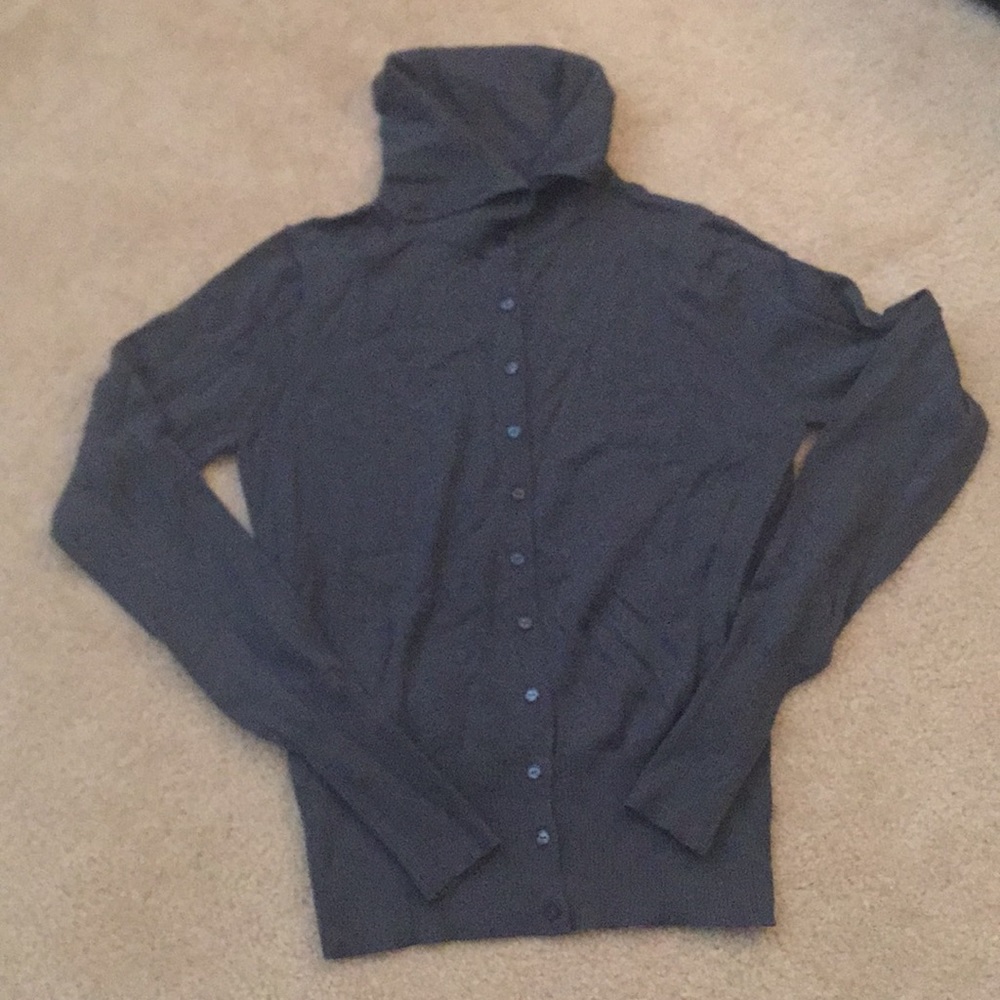 MINI Cardigan Sweater. 100% wool. Size Medium